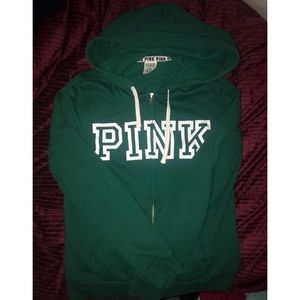 BRAND NEW VS PINK EMERALD GREEN FULL ZIP!!!